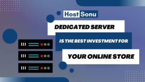Host Sonu Dedicated Server is the Best Investment for Your Online Store